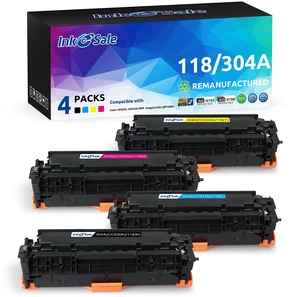 304A 118 Remanufactured Toner Cartridge Compatible for HP304 CRG118 4-Pack CC530A 118 Toner Replacement for CP2025dn CP2025n CM2320fxi MF726Cdw MF8580CDW LBP7660Cdn Printer Black Cyan Magenta Yellow 304A 118 Remanufactured Toner Cartridge Compatible for HP304 CRG118 4-Pack CC530A 118 Toner Replacement for CP2025dn CP2025n CM2320fxi MF726Cdw MF8580CDW LBP7660Cdn Printer Black Cyan Magenta Yellow