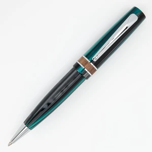 USA Trees of the World Giant Sequoia Ballpoint Pen, Green, Ergonomic Design, Polished Chrome Trim, Solid Resin, Premium Writing Instrument USA Trees of the World Giant Sequoia Ballpoint Pen, Green, Ergonomic Design, Polished Chrome Trim, Solid Resin, Premium Writing Instrument