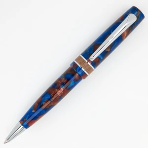 USA Trees of the World Dragon Tree Ballpoint Pen, Blue/Brown, Ergonomic Design, Solid Walnut Ring, Solid Resin, Premium Writing Instrument USA Trees of the World Dragon Tree Ballpoint Pen, Blue/Brown, Ergonomic Design, Solid Walnut Ring, Solid Resin, Premium Writing Instrument