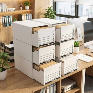 6pcs Economy Storage Drawer Files White Stackable Storage Drawers with Plastic Handles for Files, Letter Durable Space Saving Organizers for Office, Home 6pcs Economy Storage Drawer Files White Stackable Storage Drawers with Plastic Handles for Files, Letter Durable Space Saving Organizers for Office, Home