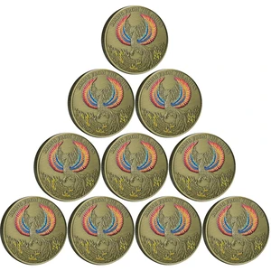 Phoenix Rising Lucky Coin Serenity Prayer Sobriety Coin Sober Gifts for Men or Women Addiction Recovery AA Medallion (Pack of 10) Phoenix Rising Lucky Coin Serenity Prayer Sobriety Coin Sober Gifts for Men or Women Addiction Recovery AA Medallion (Pack of 10)