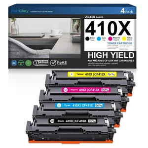 410X Toner Cartridges 4-Pack (1Black 1Cyan 1Yellow 1Magenta) Replacement for HP 410X 410A Compatible for Laser Pro MFP M477fdw M477fdn M477fnw Pro M452dn M452nw M452dw, CF410X 410X Toner Cartridges 4-Pack (1Black 1Cyan 1Yellow 1Magenta) Replacement for HP 410X 410A Compatible for Laser Pro MFP M477fdw M477fdn M477fnw Pro M452dn M452nw M452dw, CF410X