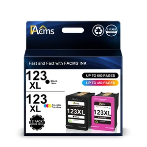 123XL Replacement for HP 123xl Black and Color Ink Cartridges Combo Pack Compatible for HP DeskJet 1110 1111 1112 2130 2132 2134 for Officejet 3830 3831 3832 3834 Printer (1 Black, 1 Tri-Color) 123XL Replacement for HP 123xl Black and Color Ink Cartridges Combo Pack Compatible for HP DeskJet 1110 1111 1112 2130 2132 2134 for Officejet 3830 3831 3832 3834 Printer (1 Black, 1 Tri-Color)