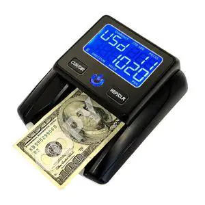 K630 Counterfeit Bill Detector for US Dollars. Checks for UV(Ultraviolet), MG(Magnetic), IR(Infrared), Paper Quality and Size K630 Counterfeit Bill Detector for US Dollars. Checks for UV(Ultraviolet), MG(Magnetic), IR(Infrared), Paper Quality and Size