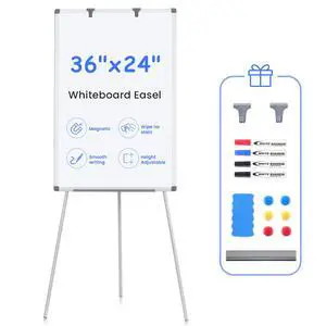 White Board Stand 36x24 in, Portable Whiteboard Easel | 3'x2', Flip Chart Easel, Magnetic, Adjustable Height, Writing Board, Standing Whiteboard, Teachers & Classroom, Home, Office White Board Stand 36x24 in, Portable Whiteboard Easel | 3'x2', Flip Chart Easel, Magnetic, Adjustable Height, Writing Board, Standing Whiteboard, Teachers & Classroom, Home, Office