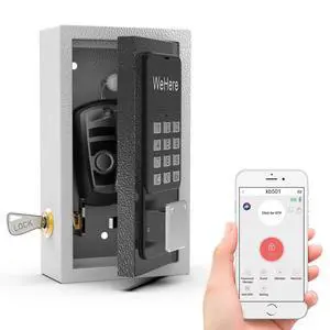 Key Lock Box Wall Mount, OTP/Fixed Password, APP Bluetooth/Wi-Fi, Spare Key Unlock, Porch Smart LockBox, Combination Keybox for Home, Realtors, Apartments, Garage, Store, Office Key Lock Box Wall Mount, OTP/Fixed Password, APP Bluetooth/Wi-Fi, Spare Key Unlock, Porch Smart LockBox, Combination Keybox for Home, Realtors, Apartments, Garage, Store, Office
