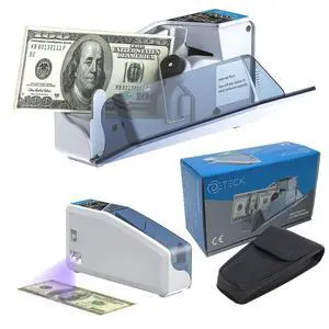 DT5S Portable Money Counter Machine with Counterfeit Detection UV/WM - Handy Currency Counting Quantity of Bills only, for Small Cash Counting Machine DT5S Portable Money Counter Machine with Counterfeit Detection UV/WM - Handy Currency Counting Quantity of Bills only, for Small Cash Counting Machine