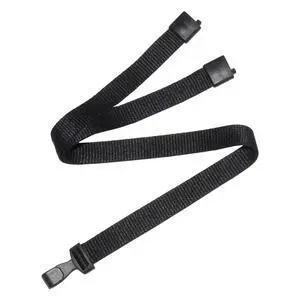 Bulk 100 Pack Polyester Breakaway Lanyards, Black, 18" Vertical | Safety Breakaway Clasp, No Twist Plastic Clip, MRI Safe Neck Strap I.D. Badge Holders for Radiology, School, Hospital Bulk 100 Pack Polyester Breakaway Lanyards, Black, 18" Vertical | Safety Breakaway Clasp, No Twist Plastic Clip, MRI Safe Neck Strap I.D. Badge Holders for Radiology, School, Hospital