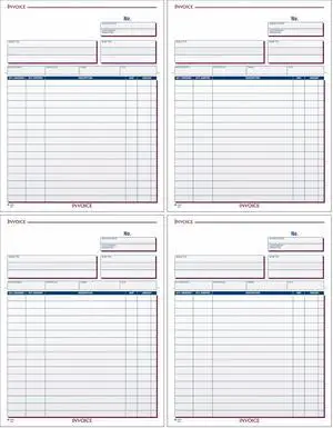 Invoice Unit Set, 8.5 x 11.44 Inch, 3-Part, Carbonless, White and Canary and Pink (NC3812), 100 Count (Pack of 4) Invoice Unit Set, 8.5 x 11.44 Inch, 3-Part, Carbonless, White and Canary and Pink (NC3812), 100 Count (Pack of 4)