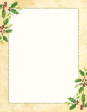 Falling Holly Imprintable Stationery, 8.5" x 11", 80 count (2015049) (Pack of 12) Falling Holly Imprintable Stationery, 8.5" x 11", 80 count (2015049) (Pack of 12)