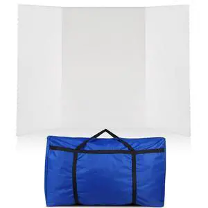 Trifold Poster Board with Storage Bag, Hook and Loop Fabric, Foldable 3 Panel Presentation Board for Science Fair and Exhibitions(White,72 x 36 Inch) Trifold Poster Board with Storage Bag, Hook and Loop Fabric, Foldable 3 Panel Presentation Board for Science Fair and Exhibitions(White,72 x 36 Inch)