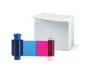 Magicard MA100YMCKO Color Ribbon - YMCKO - 100 Prints with Premium CR80 30 Mil Graphic Quality PVC Cards - Qty 100 Magicard MA100YMCKO Color Ribbon - YMCKO - 100 Prints with Premium CR80 30 Mil Graphic Quality PVC Cards - Qty 100