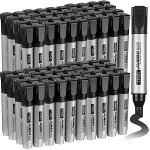 80 Pcs Jumbo Permanent Markers Bulk Large Permanent Chisel Tip Markers Waterproof Jumbo King Big Poster Large Paint Pens for Works on Wood Metal Stone 80 Pcs Jumbo Permanent Markers Bulk Large Permanent Chisel Tip Markers Waterproof Jumbo King Big Poster Large Paint Pens for Works on Wood Metal Stone