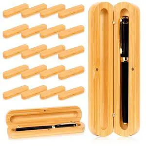 24 PCS Single Wooden Pen Case with Magnetic Pen Boxes Gift Empty Pen Display Case Wood Pens Presentation Box with Lid Ink Pens Holder for Men Women Office (No Pens) 24 PCS Single Wooden Pen Case with Magnetic Pen Boxes Gift Empty Pen Display Case Wood Pens Presentation Box with Lid Ink Pens Holder for Men Women Office (No Pens)