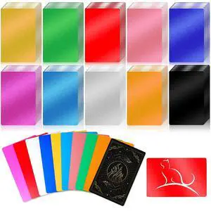 1000 Pcs Metal Business Card Blanks Bulk Aluminum Sheet Business Card 3.38 x 2.12" for Customize Office Name Laser Engraving CNC Graduation Gift(Colorful) 1000 Pcs Metal Business Card Blanks Bulk Aluminum Sheet Business Card 3.38 x 2.12" for Customize Office Name Laser Engraving CNC Graduation Gift(Colorful)