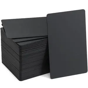 Thick Black Aluminum Metal Business Cards Anodized Aluminum 86 X 54 X 0.8mm 70 pcs Thick Black Aluminum Metal Business Cards Anodized Aluminum 86 X 54 X 0.8mm 70 pcs