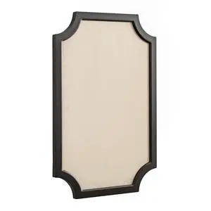 Hogan Framed Scalloped Decorative Wall Pinboard; Black; 24 x 36; Rustic Modern Farmhouse Bulletin Board for Wall Organization and Decorative Displays Hogan Framed Scalloped Decorative Wall Pinboard; Black; 24 x 36; Rustic Modern Farmhouse Bulletin Board for Wall Organization and Decorative Displays