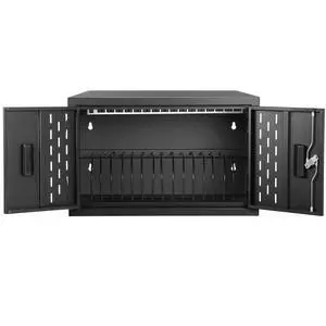 16-Device Charging Station, Black | Wall-Mount Charging Cabinet, For Laptops/Tablets/Chromebooks, Storage Carts, Classroom/Library/Office, Lockable 16-Device Charging Station, Black | Wall-Mount Charging Cabinet, For Laptops/Tablets/Chromebooks, Storage Carts, Classroom/Library/Office, Lockable