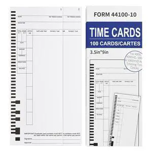 1000 44100-10 Weekly Time Cards, Compatible with Pyramid 4000 & 5000 Series | Fits 4000Pro/4000ProK; Weekly Single-Sided, 3.5 x 9 in, 10 Boxes of 100 1000 44100-10 Weekly Time Cards, Compatible with Pyramid 4000 & 5000 Series | Fits 4000Pro/4000ProK; Weekly Single-Sided, 3.5 x 9 in, 10 Boxes of 100