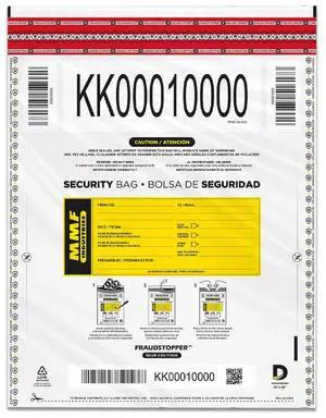 Cash Transmittal Bags | 12W x 16H | Pack of 100 | Unique Alphanumeric Numbering | Self-Sealing Adhesive | Four Tamper Indicators | Folded Bottom | Deposit Plastic Bags Cash Transmittal Bags | 12W x 16H | Pack of 100 | Unique Alphanumeric Numbering | Self-Sealing Adhesive | Four Tamper Indicators | Folded Bottom | Deposit Plastic Bags