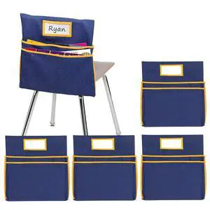 16PCS Chairback Buddy Pockets Chart with 2 Heavy Duty Storage Pocket,School Supplies Chair Back,Standard Denim Storage Organizer for Classroom Chair (Yellow) 16PCS Chairback Buddy Pockets Chart with 2 Heavy Duty Storage Pocket,School Supplies Chair Back,Standard Denim Storage Organizer for Classroom Chair (Yellow)