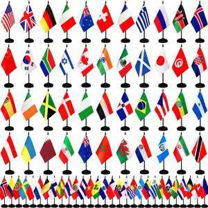 202 Countries International World Desk Flags Set Small Mini Office Table Stick Flag with Stand Base,All Countries Flags,5x8 Inch 202 Countries International World Desk Flags Set Small Mini Office Table Stick Flag with Stand Base,All Countries Flags,5x8 Inch