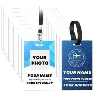 100 Pcs Sublimation id Badge Blanks Metal Luggage Tags Double Sided 1mm Aluminum Bag Tags with Strap Name id Card Keychains Blanks Bulk Sublimation Products Items Gifts 3.8"x2.4" 100 Pcs Sublimation id Badge Blanks Metal Luggage Tags Double Sided 1mm Aluminum Bag Tags with Strap Name id Card Keychains Blanks Bulk Sublimation Products Items Gifts 3.8"x2.4"
