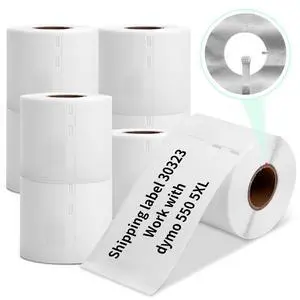 Compatible with Dymo LabelWriter 5XL Label 30323 (2-1/8" x 4") 200/roll | 54 x 102 mm, Shipping/ Address Label, work with Label Writer 550, 450 Desktop Printers, Chip in, Black on white paper Compatible with Dymo LabelWriter 5XL Label 30323 (2-1/8" x 4") 200/roll | 54 x 102 mm, Shipping/ Address Label, work with Label Writer 550, 450 Desktop Printers, Chip in, Black on white paper