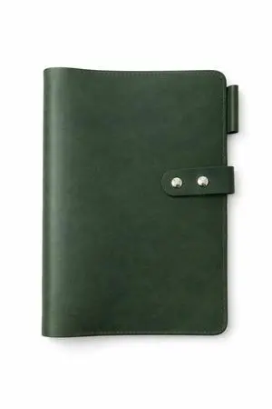 Premium Leather 3-Ring Binder Portfolio, 8.5x11 Inch Letter Size Organizer Folder, Refillable 3-Hole Paper BusinessBinder, Resume Folio for Men and Women (Green) Premium Leather 3-Ring Binder Portfolio, 8.5x11 Inch Letter Size Organizer Folder, Refillable 3-Hole Paper BusinessBinder, Resume Folio for Men and Women (Green)