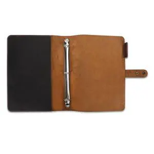 Premium Leather 3-Ring Binder Portfolio, 8.5x11 Inch Letter Size Organizer Folder, Refillable 3-Hole Paper BusinessBinder, Resume Folio for Men and Women (Brown) Premium Leather 3-Ring Binder Portfolio, 8.5x11 Inch Letter Size Organizer Folder, Refillable 3-Hole Paper BusinessBinder, Resume Folio for Men and Women (Brown)