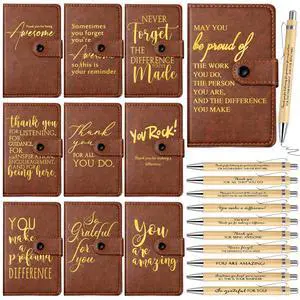 30 Sets Thank You Leather Journals Back to School Teacher Gifts | Bulk Employee Appreciation Notebook with Bamboo Pen, Dark Brown Journal, for Nurse Coworker Office Staff Vet Tech Housekeeper 30 Sets Thank You Leather Journals Back to School Teacher Gifts | Bulk Employee Appreciation Notebook with Bamboo Pen, Dark Brown Journal, for Nurse Coworker Office Staff Vet Tech Housekeeper