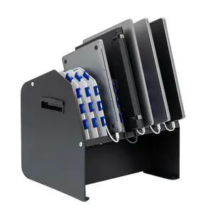 10-Device USB Laptop Charging Station for Classroom, Home, or Office, Includes 6 AC Outlets & 4 USB Ports, Store Laptops, Tablets & E-Readers up to 1.4" Thick, 17" x 13" x 16" 10-Device USB Laptop Charging Station for Classroom, Home, or Office, Includes 6 AC Outlets & 4 USB Ports, Store Laptops, Tablets & E-Readers up to 1.4" Thick, 17" x 13" x 16"