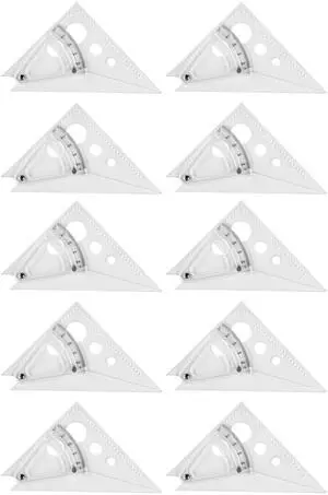Adjustable Triangle Scale Set, Easy to Read Markings, for Crafting, Classroom, Back to School, School Supplies, 8-Inch, 10-Pack Adjustable Triangle Scale Set, Easy to Read Markings, for Crafting, Classroom, Back to School, School Supplies, 8-Inch, 10-Pack