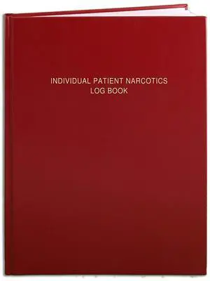 Patient Narcotics Log Book/Controlled Substance LogBook/Individual Patient's Narcotic Record Register - 200 Pages - 8 1/2'' x 11'', Red Cover, Hardbound (Made in USA) Patient Narcotics Log Book/Controlled Substance LogBook/Individual Patient's Narcotic Record Register - 200 Pages - 8 1/2'' x 11'', Red Cover, Hardbound (Made in USA)