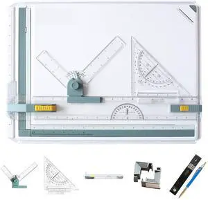 Inch A3 Drawing Board Drafting Table Multifunctional Drawing Board Table with Clear Rule Parallel Motion and Angle Adjustable Measuring System Inch A3 Drawing Board Drafting Table Multifunctional Drawing Board Table with Clear Rule Parallel Motion and Angle Adjustable Measuring System