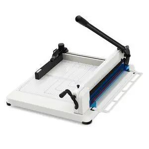 17 Inch A3 Heavy Duty Guillotine Paper Cutter 400 Sheet Capacity Guillotine Paper Cutter Stack Cards Trimmer Solid Steel with Metal Base for Cardstock Leather Office Home School (White) 17 Inch A3 Heavy Duty Guillotine Paper Cutter 400 Sheet Capacity Guillotine Paper Cutter Stack Cards Trimmer Solid Steel with Metal Base for Cardstock Leather Office Home School (White)