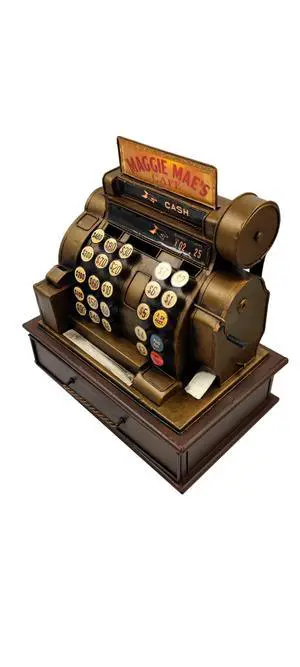 Vintage Cash Register Model Piggy Bank Money Bank Storage Box | Retro Cash Register Model Jewelry Box Ring Trinket Case Cabinet Figurine Cafe Bar Window Decor Model Home Desk Decoration Vintage Cash Register Model Piggy Bank Money Bank Storage Box | Retro Cash Register Model Jewelry Box Ring Trinket Case Cabinet Figurine Cafe Bar Window Decor Model Home Desk Decoration