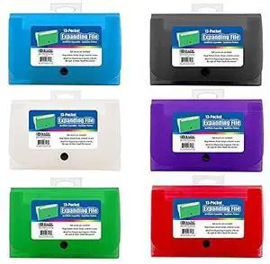 13-Pocket Poly Expanding File, Coupon/Check Size, 24-Box | Assorted 13-pocket poly accordion file, safe PP, sorts bills and records 13-Pocket Poly Expanding File, Coupon/Check Size, 24-Box | Assorted 13-pocket poly accordion file, safe PP, sorts bills and records