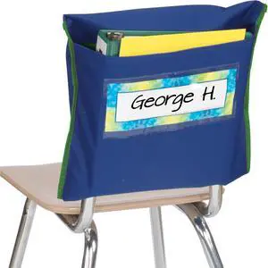 Store More Deep-Pocket Chair Pockets, 6-Pack, Navy | Ages 4+, PreK+, Chairback Buddy, Classroom Chair & Seat Storage Organizer, for Students & Classroom Organization Store More Deep-Pocket Chair Pockets, 6-Pack, Navy | Ages 4+, PreK+, Chairback Buddy, Classroom Chair & Seat Storage Organizer, for Students & Classroom Organization