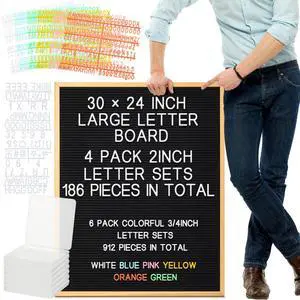 1 Pcs Large Felt Letter Board Sign 24 x 30 Inch, Changeable Letter Board with Boxes, Large Felt Menu for Restaurant Announcements, Restaurant Menus (Black,Classic) 1 Pcs Large Felt Letter Board Sign 24 x 30 Inch, Changeable Letter Board with Boxes, Large Felt Menu for Restaurant Announcements, Restaurant Menus (Black,Classic)