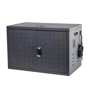 16 Device Portable Table Top Charging and Storage Cabinet for iPads, Chromebooks and Laptop Computers, Up to 17-inch Screen Size, Bonus Shelf, Side Handles, Locking Front Door, Cable Clips 16 Device Portable Table Top Charging and Storage Cabinet for iPads, Chromebooks and Laptop Computers, Up to 17-inch Screen Size, Bonus Shelf, Side Handles, Locking Front Door, Cable Clips