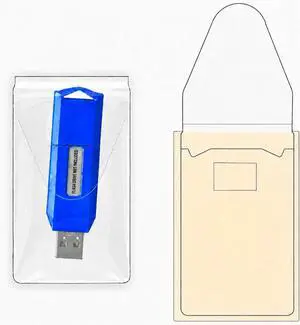 Clear USB Flash Drive Holders Peel Adhesive Resealable Storage - 100 Pack | 2" x 3 7/16" - Dust-Resistant, Reusable, Back Strip - for Offices, IT, Teachers, Students, Studios, Field Work Clear USB Flash Drive Holders Peel Adhesive Resealable Storage - 100 Pack | 2" x 3 7/16" - Dust-Resistant, Reusable, Back Strip - for Offices, IT, Teachers, Students, Studios, Field Work