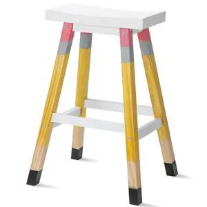Pencil Teacher Stool 29 Inches Back to School Stool Solid Wood Colorful Stool Self Assembled Wooden Stool for Home Office Supplies Pencil Teacher Stool 29 Inches Back to School Stool Solid Wood Colorful Stool Self Assembled Wooden Stool for Home Office Supplies