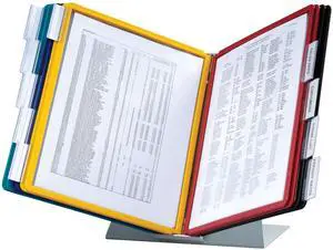 VARIO 20 Pocket Desktop Reference System - Letter Size 10 Double-Sided Panels - Assorted Color Borders VARIO 20 Pocket Desktop Reference System - Letter Size 10 Double-Sided Panels - Assorted Color Borders