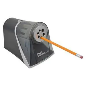 iPoint Evolution Axis Heavy Duty Electric Pencil Sharpener for Classroom, Black and Silver iPoint Evolution Axis Heavy Duty Electric Pencil Sharpener for Classroom, Black and Silver