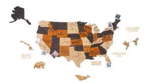 3D Wooden USA Map Wall Art, Large Décor, Housewarming Gifts New Home | 3 Layer, Wooden Multicolor, with 50 US States Push Pins, Video Instruction Included 3D Wooden USA Map Wall Art, Large Décor, Housewarming Gifts New Home | 3 Layer, Wooden Multicolor, with 50 US States Push Pins, Video Instruction Included
