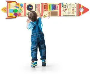 Wooden Wall Busy Board for Toddlers 1-3, Montessori Sensory Wall Panel | 12 Interactive Activities Sensory Learning Wall-Mounted Design Fine Motor Skills Wooden Wall Busy Board for Toddlers 1-3, Montessori Sensory Wall Panel | 12 Interactive Activities Sensory Learning Wall-Mounted Design Fine Motor Skills