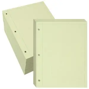 Engineering Loose Leaf Filler Paper, 8.5"x11", 500 Sheets Per Pack, 5-pack (2500 Sheets) 15# Green Tinted Paper, Computation Paper, Proudly Made in The USA, Heavyweight Backer Board Engineering Loose Leaf Filler Paper, 8.5"x11", 500 Sheets Per Pack, 5-pack (2500 Sheets) 15# Green Tinted Paper, Computation Paper, Proudly Made in The USA, Heavyweight Backer Board
