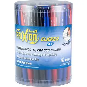 FriXion Clicker Erasable Gel Pens, Fine Point (0.7mm), Business Colors Ink, 36-Pack - Refillable, Smooth Writing Pens for School, Journaling, and Office Use FriXion Clicker Erasable Gel Pens, Fine Point (0.7mm), Business Colors Ink, 36-Pack - Refillable, Smooth Writing Pens for School, Journaling, and Office Use