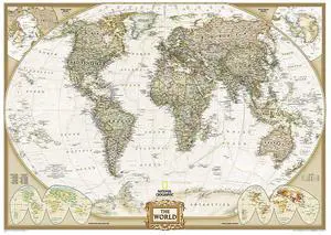 World Wall Map - Executive (Mural: 116.25 x 77 in) (Reference Map) World Wall Map - Executive (Mural: 116.25 x 77 in) (Reference Map)